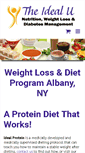 Mobile Screenshot of albanyidealproteindiet.com